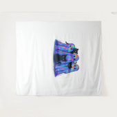 Tenture Chat noir amusant et Halloween Fantôme Essentiel T (Devant (Horizontal))