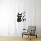 Tenture Chat noir Costume Halloween Witchcraft Spider Web (En situation)