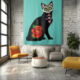 Tenture Chat noir de Sugar