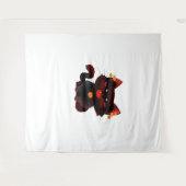 Tenture Chat noir Éffrayant avec cloches Classic T-Shirt (Devant (Horizontal))