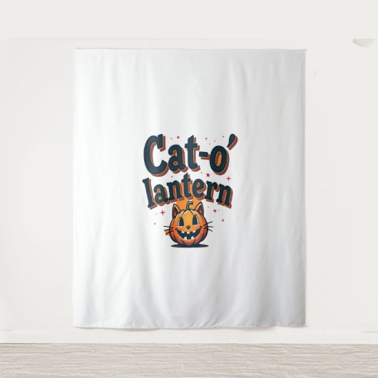 Tenture Chat-o'lanterne (Devant)