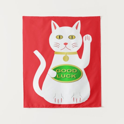 Tenture Chat Oriental Lucky (Devant)