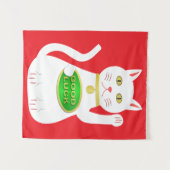 Tenture Chat Oriental Lucky (Devant (Horizontal))