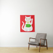 Tenture Chat Oriental Lucky (En situation)