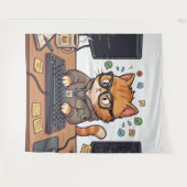 Tenture Chat Royal (Devant (Horizontal))