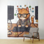 Tenture Chat Royal (En situation)