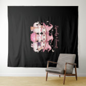 Tenture Chat sorcière éffrayante et sucrée Chat surdimensi (En situation (horizontale))