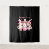 Tenture Chat sorcière éffrayante et sucrée Chat surdimensi (Devant)