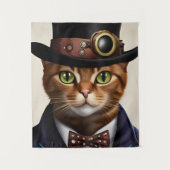 Tenture Chat Steampunk (Devant)