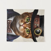 Tenture Chat Steampunk (Devant (Horizontal))