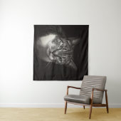 TENTURE CHAT TABLEAU D'ARGENT (En situation (horizontale))