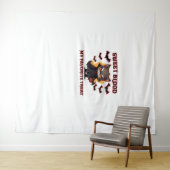 Tenture Chat Vampire en colère Craves Sweet Halloween sang (En situation (horizontale))