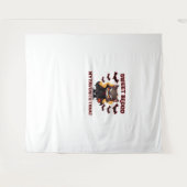 Tenture Chat Vampire en colère Craves Sweet Halloween sang (Devant (Horizontal))