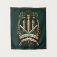 "Château Crest of Honor" Personnalisable Médiéval