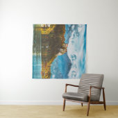 Tenture Château de Bled : Vue sur la falaise slovène. (En situation (horizontale))