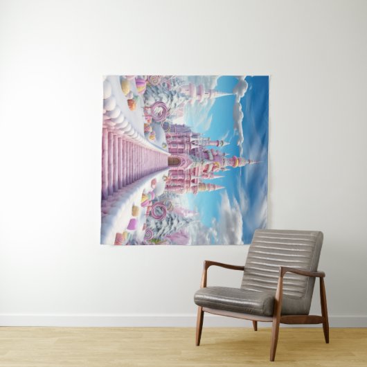 Tenture Château de bonbons magiques (En situation (horizontale))