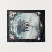 Tenture Château de conte fée sombre et rêvé (Devant (Horizontal))
