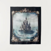 Tenture Château de conte fée sombre et rêvé (Devant)