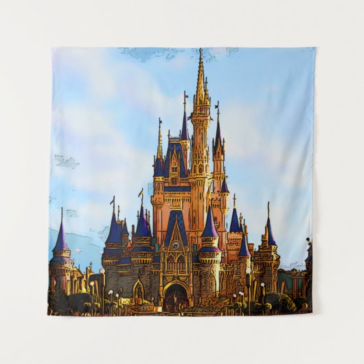 Tenture château de unicorn (Devant)