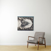 Tenture Château Floral de Conte de Fées (En situation (horizontale))