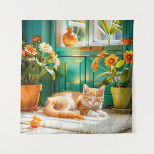 Tenture Chaton dormant