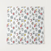 Tenture Chats amusants, lait et magie. (Devant (Horizontal))