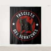 Tenture Chats contre les fascistes (Devant)