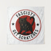 Tenture Chats Contre les Fascistes (Devant)