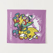 Tenture Chats déplaisants Halloween Art : Paw-sitly Fright (Devant (Horizontal))