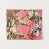 Tenture Chats Disco (Devant (Horizontal))