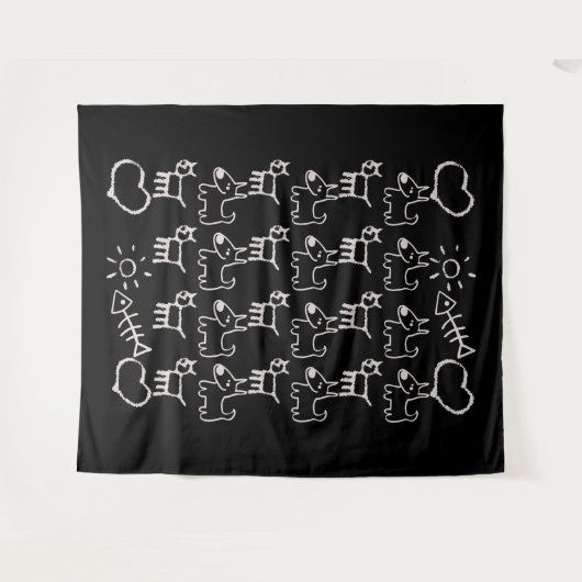 Tenture Chats Et Chiens (Devant (Horizontal))