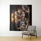 Tenture Chats jouant au poker (En situation)