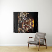 Tenture Chats jouant au poker (En situation (horizontale))