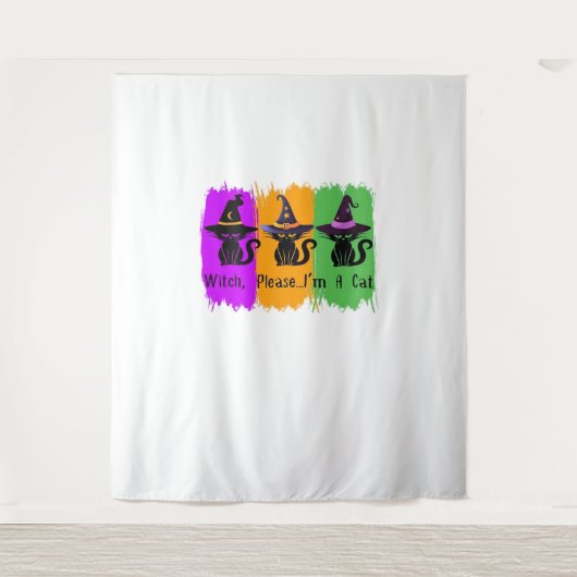 Tenture Chats Noirs En Sorcière Casquette Essentiel T-Shir (Devant)