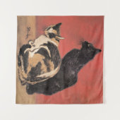 Tenture Chats, tableau de Theophile Steinlen, (Devant (Horizontal))