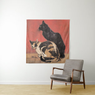 Tenture Chats, tableau de Theophile Steinlen,