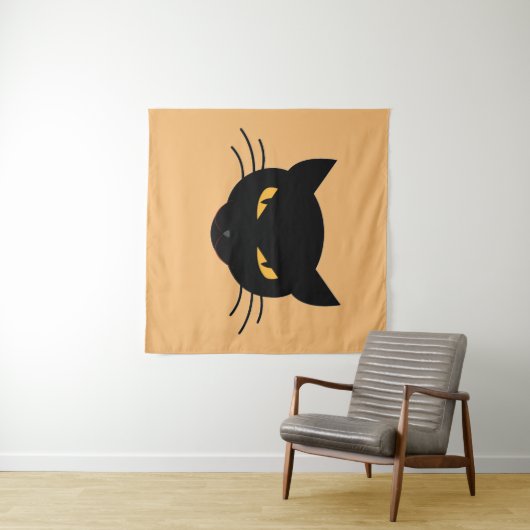 Tenture Chatte Méchante (En situation (horizontale))