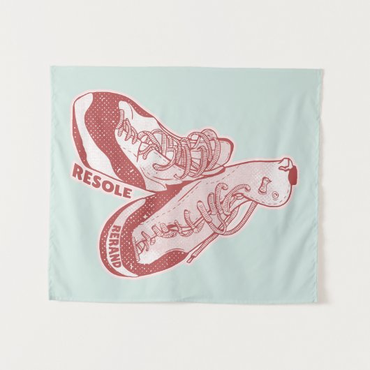 Tenture Chaussure escalade de roche (Devant (Horizontal))