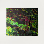 Tenture Chauves-souris en vol Neon (Devant (Horizontal))