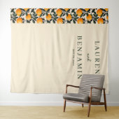 Tenture Cheerful Beige Citrus Fruits (En situation (horizontale))