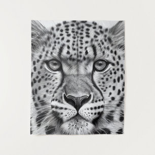 Tenture Cheetah Animal Wild Nature Illustration Line Epic