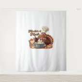 Tenture Chef rétro Turquie Thanksgiving T-Shirt surdimensi (Devant)