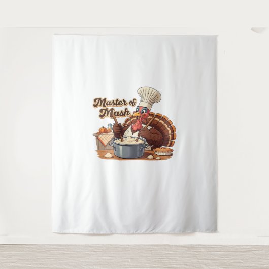 Tenture Chef rétro Turquie Thanksgiving T-Shirt surdimensi (Devant)