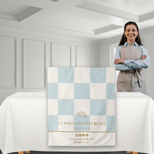 Tenture Chemin de table de boulangerie en croissant à dami