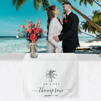 Tenture Chemin de table de mariage personnalisé Arbre à pa