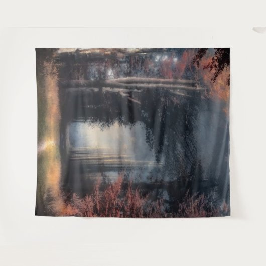 Tenture Chemin Vers La Lumière Dans Une Forêt D'Arbre (Devant (Horizontal))