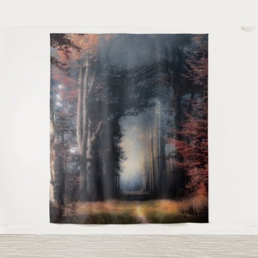 Tenture Chemin Vers La Lumière Dans Une Forêt D'Arbre (Devant)