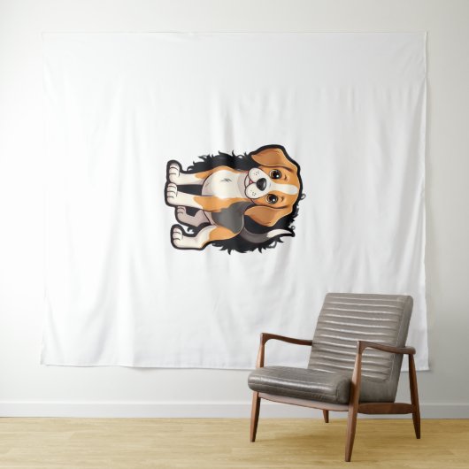 Tenture Chemise beagle Chien T (En situation (horizontale))