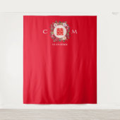 Tenture Chemise fleurie rouge mariage chinois fond (Devant)