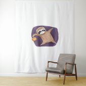 Tenture Chemise Halloween avec T-shirt classique Citrouill (En situation)